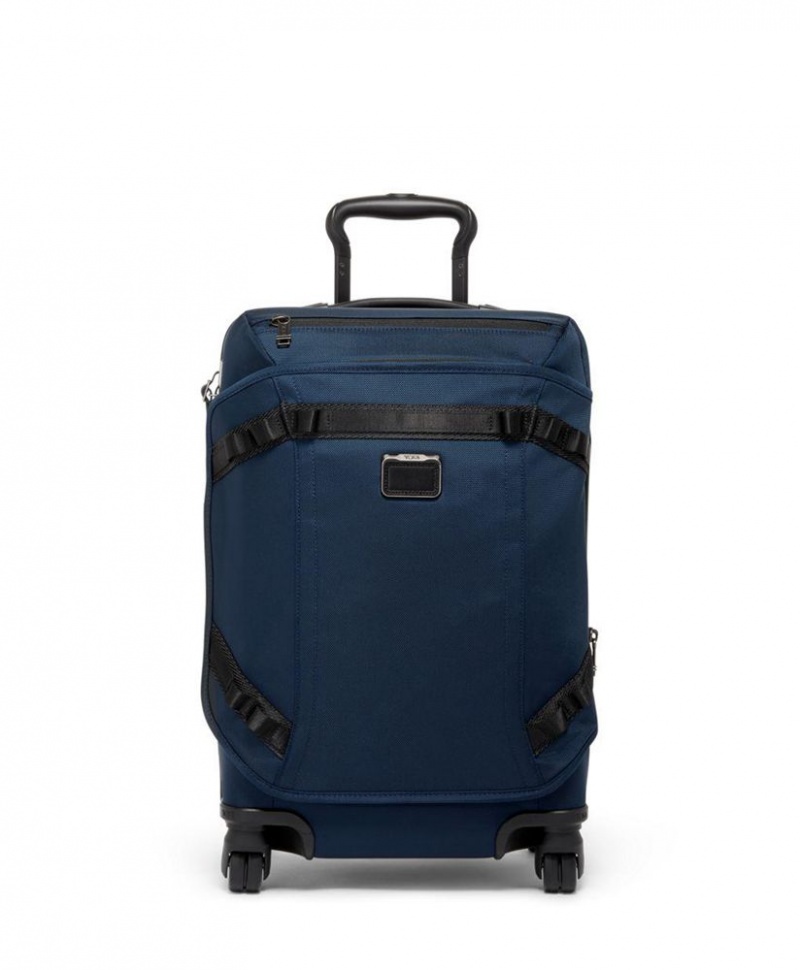 Valise Cabine TUMI International Front Lid Expandable 4 Wheeled Bleu Marine |TANJ-91376413