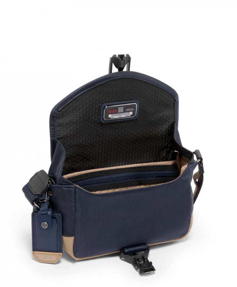 Sac Crossbody TUMI Compass Flap Bleu Marine Kaki |LARW-40017260