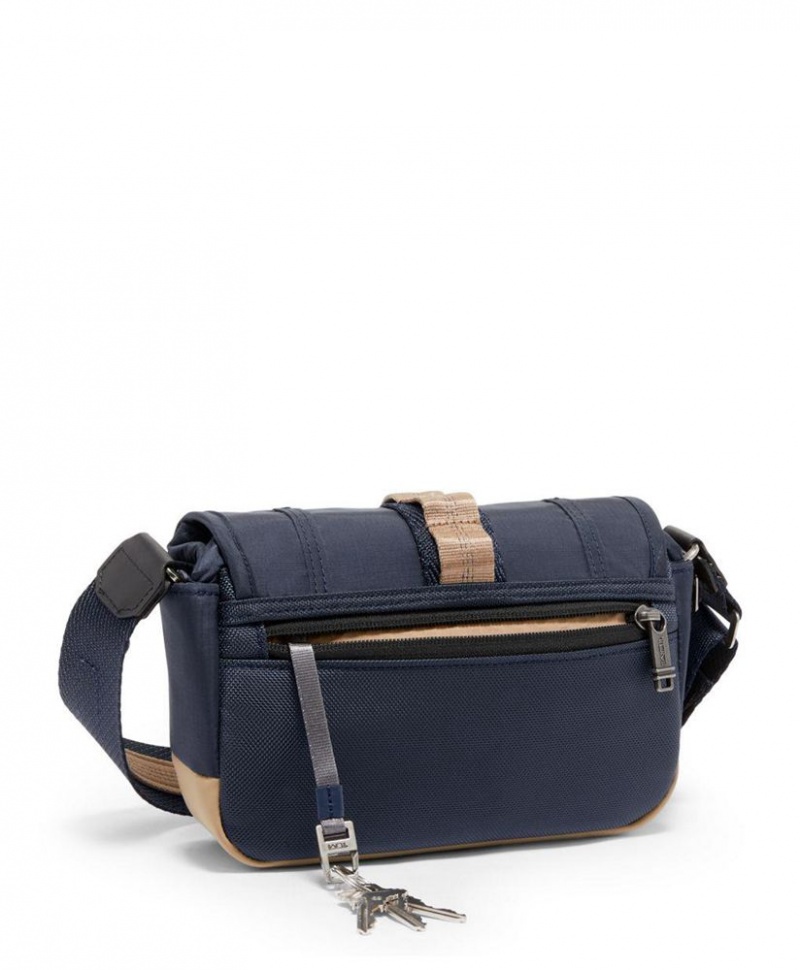 Sac Crossbody TUMI Compass Flap Bleu Marine Kaki |LARW-40017260