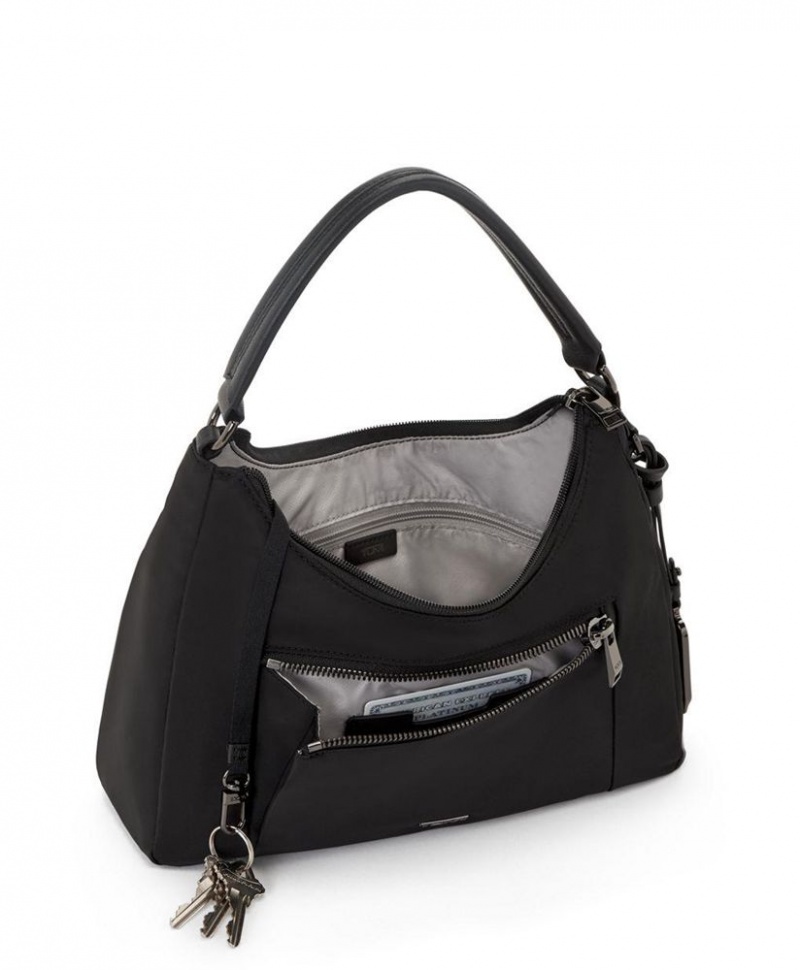 Sac Crossbody TUMI Adelaide Hobo Noir Argent |EBMJ-26346740