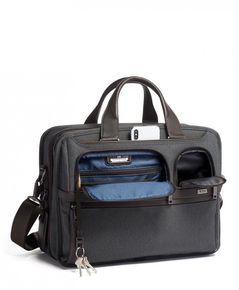 Mallette TUMI Expandable Organizer Laptop Grise |XNFH-31677562