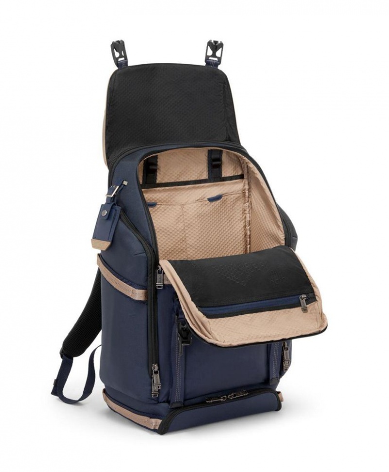 Sac a Dos TUMI Expedition Flap Bleu Marine Kaki |MNDN-13691647