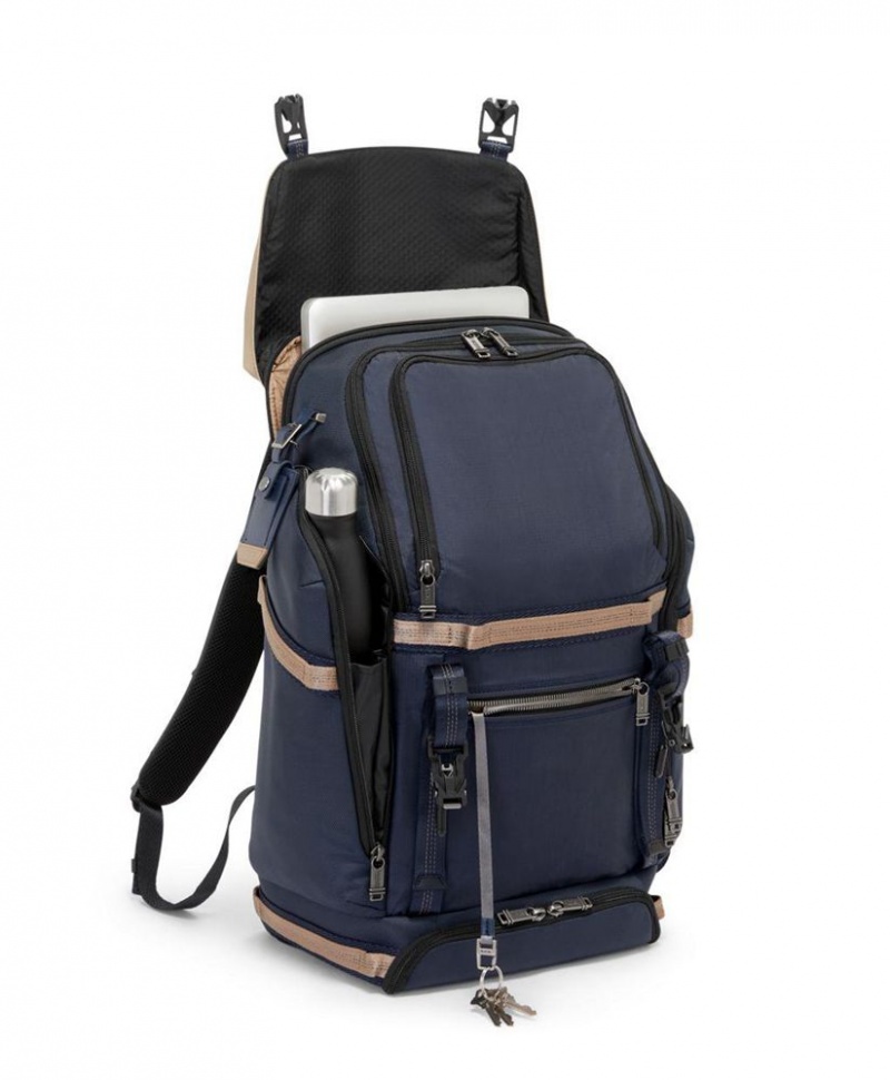 Sac a Dos TUMI Expedition Flap Bleu Marine Kaki |MNDN-13691647