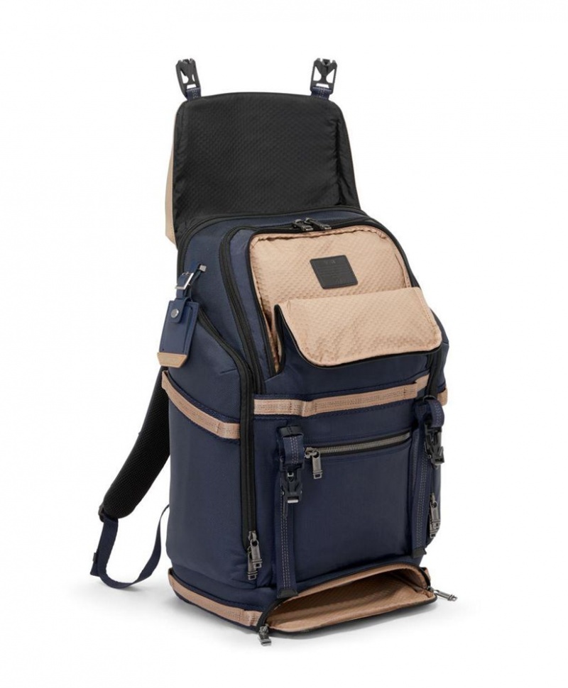 Sac a Dos TUMI Expedition Flap Bleu Marine Kaki |MNDN-13691647