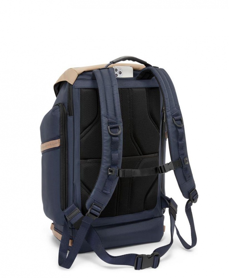 Sac a Dos TUMI Expedition Flap Bleu Marine Kaki |MNDN-13691647