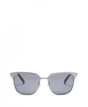 Lunette de Soleil TUMI 009 Square Flex Hinge 55mm Argent Bleu Marine |RWCZ-56392062