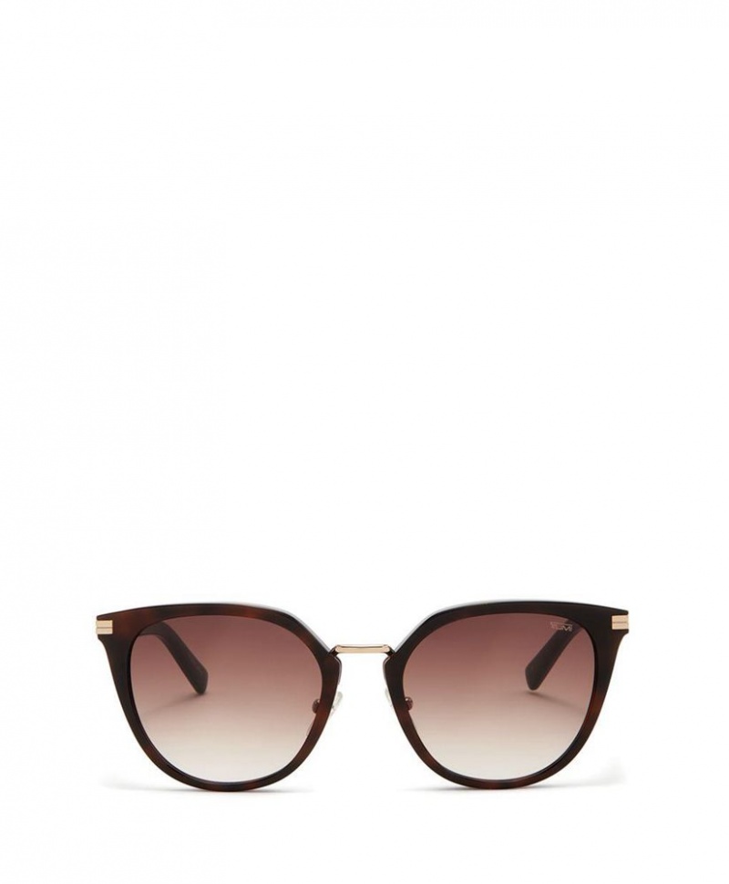 Lunette de Soleil TUMI 004 Cat Eye 52mm Marron |CFQF-27491564