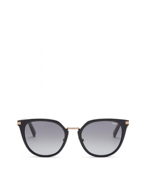 Lunette de Soleil TUMI 004 Cat Eye 52mm Noir Grise |BJVO-68396915