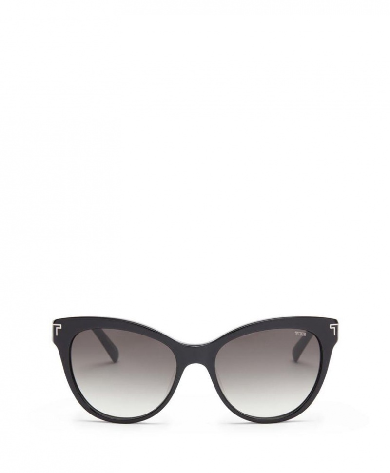 Lunette de Soleil TUMI 001 Cat Eye 54mm Noir Grise |CNQI-39623893