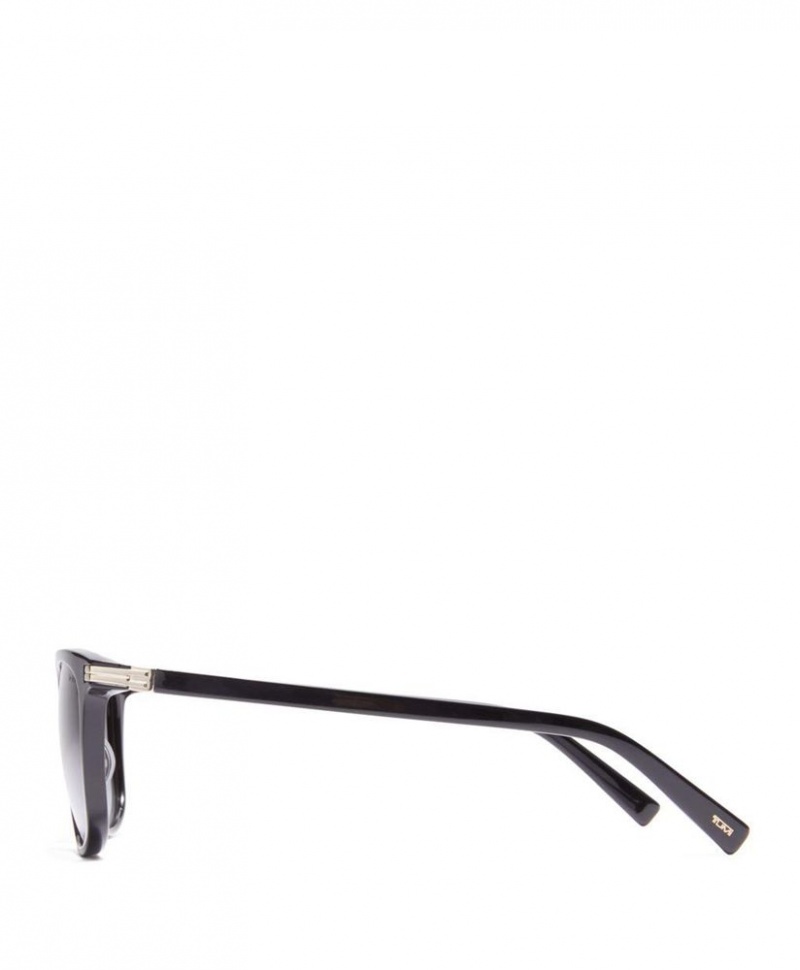 Lunette de Soleil TUMI 005 Square Flex Hinge 53mm Noir Grise |ZVWQ-44648217