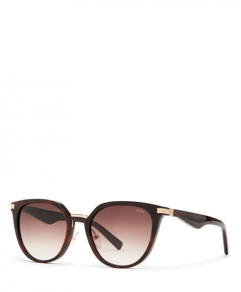 Lunette de Soleil TUMI 004 Cat Eye 52mm Marron |CFQF-27491564