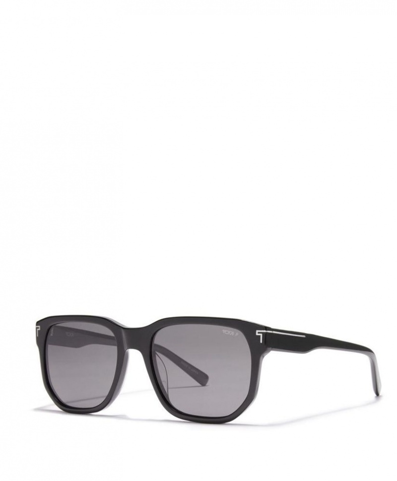 Lunette de Soleil TUMI 003 Geometric Polarized 56mm Noir Grise |LHTV-27663291