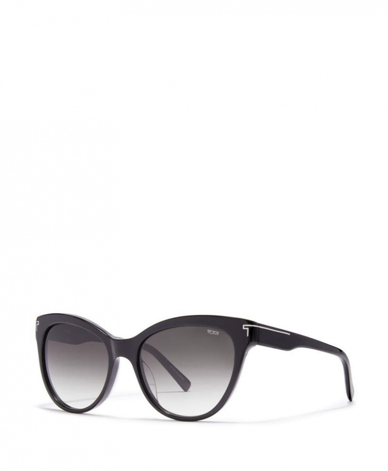 Lunette de Soleil TUMI 001 Cat Eye 54mm Noir Grise |CNQI-39623893